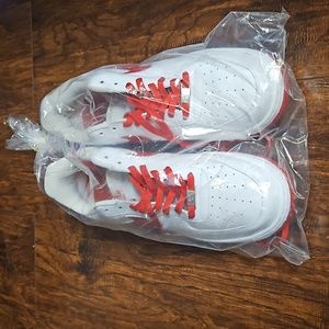 Nike force 1 size 15 in men  white and red